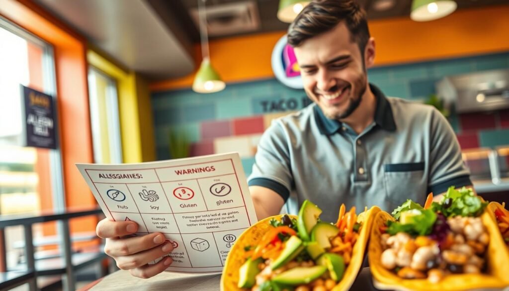 taco bell allergen warnings