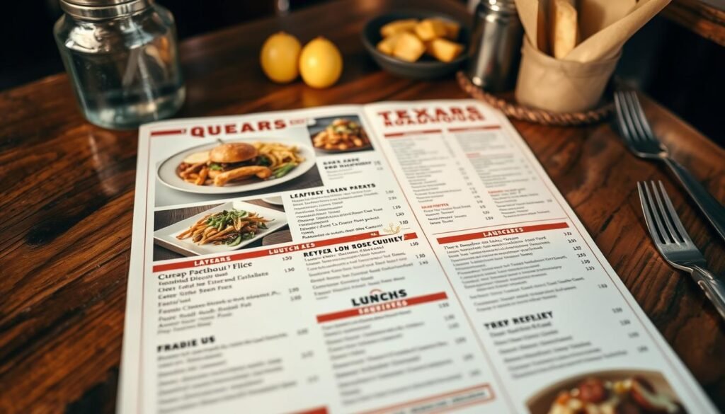 texas roadhouse lunch menu