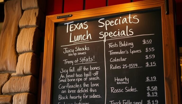 texas roadhouse lunch specials menu