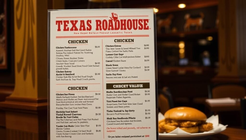 texas roadhouse menu prices