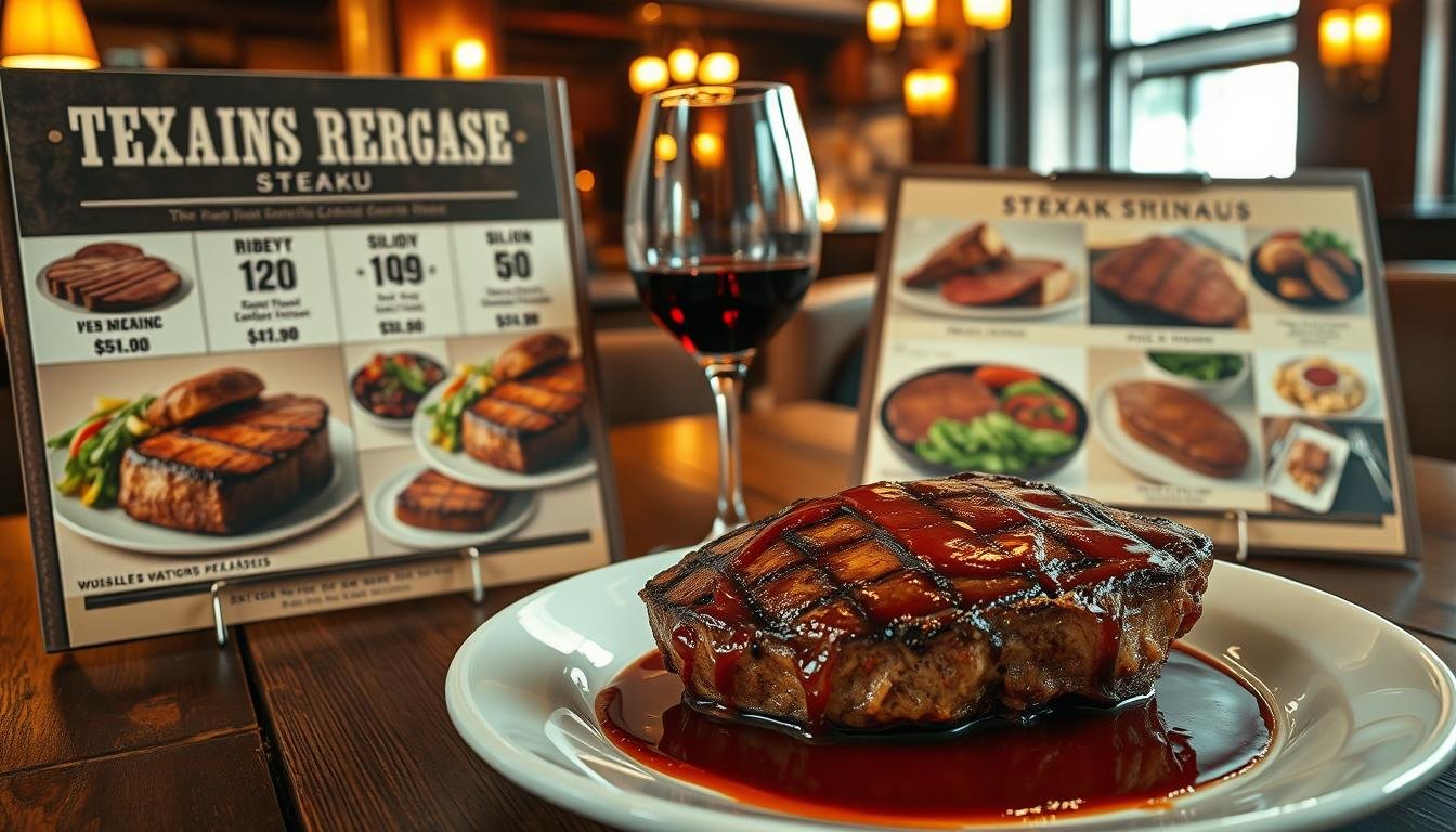 texas roadhouse steak menu